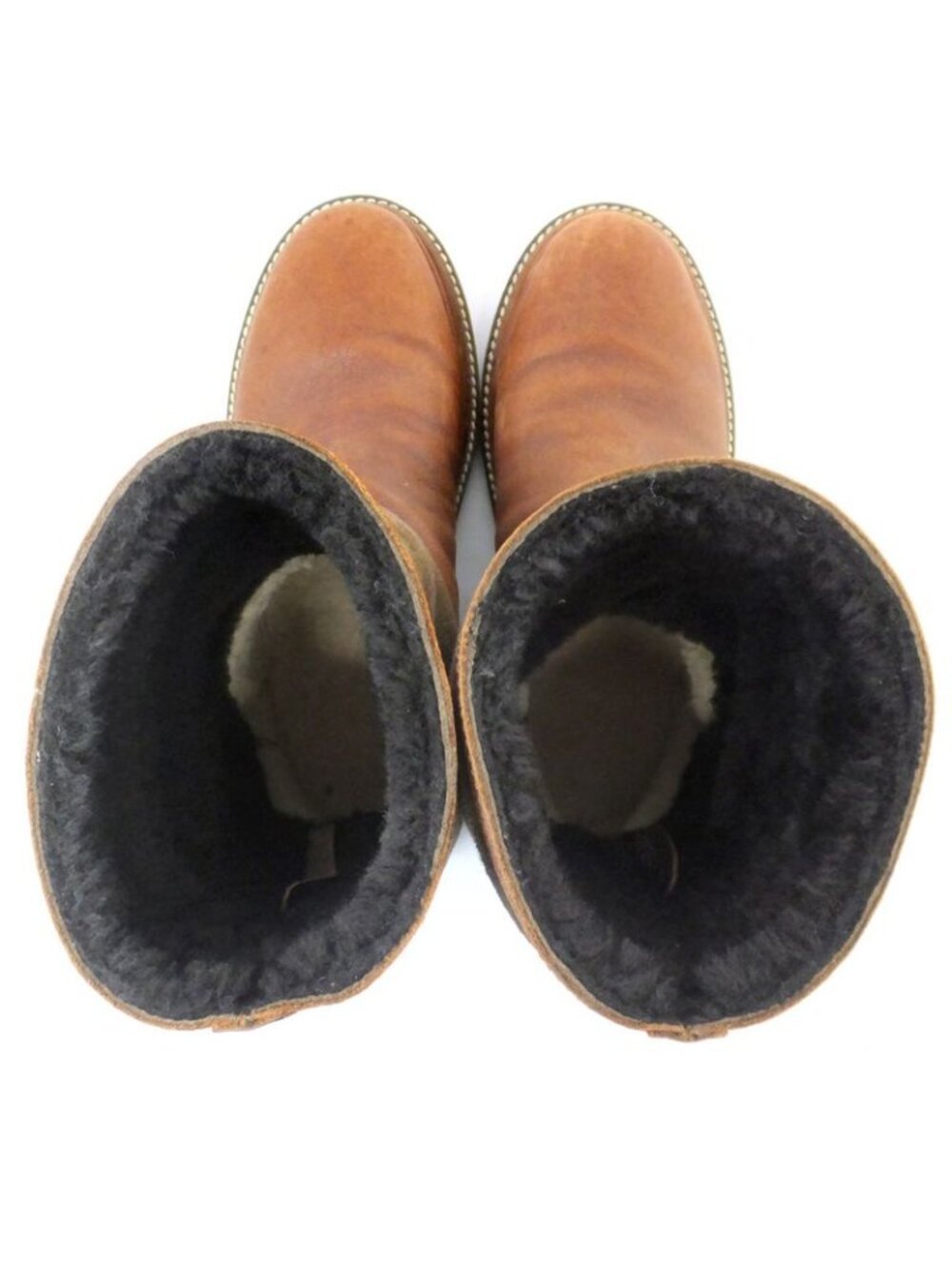 Chanel Mouth Boots Brown Size 37 Leather Suede - Picture 4 of 10